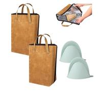 Stuzos Coperta per barbecue per riposare la carne, borsa riutilizzabile per affumicare, grigliare la carne, borsa isolata con bocca larga per grandi dimensioni, può contenere petto, pancetta, manzo