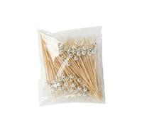 Stuzzicadenti, 1000 pz. Amore Cuore Bambù Pick Buffet Cibo Cupcake Frutta Cocktail Forchetta Dessert Insalata Bastoncino(12cm sliver)