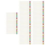 Stuzzicadenti da cocktail per antipasti, 100 bastoncini da dessert versatili, 12 cm, decorazione a da discoteca, per salumi, barbecue, , Natale, vacanze, feste, forniture per interni ed