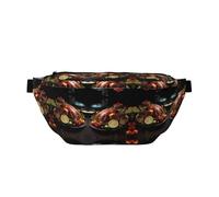 Stuzzicante tacchino arrosto Stampe Borsa a tracolla regolabile da corsa leggera e confortevole adatta per fitness jogging viaggi