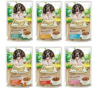 Stuzzy Bocconcini Cibo Alimento Umido Per Cane. 100 BUSTINE MISTE DA 100g CAD.