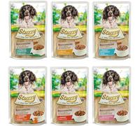 Stuzzy Bocconcini Cibo Alimento Umido Per Cane. 24 BUSTINE MISTE DA 100g CAD.
