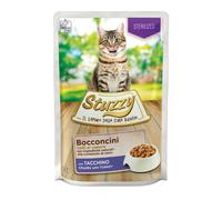 Stuzzy Cat Bocconcini Sterilized cotti al vapore 85 gr - Pollo - Confezione da 24 pezzi - 1° ORDINE? scegli lo sconto BZR5 / BZR20 + 200 punti fedeltà