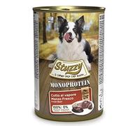 Stuzzy, Cibo Umido per Cani Adulti al Manzo, Monoproteico in Patè (6 Lattine da 400g)