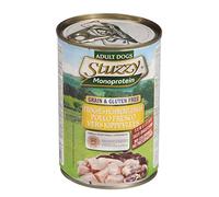 Stuzzy, Cibo Umido per Cani Adulti al Pollo, Monoproteico in Patè (6 Lattine da 400g)