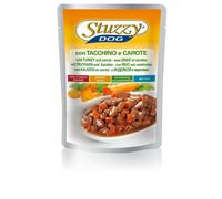 Stuzzy Cibo Umido per Cani Adulti con Tacchino e Carote Bocconcini (24 Buste da