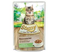 Stuzzy, Cibo Umido per Gatti Adulti Vitello, in Bocconcini - (24 buste da 85g)