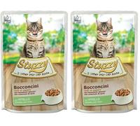 Stuzzy, Cibo Umido per Gatti Adulti Vitello, in Bocconcini - (24 buste da 85g) (Confezione da 2)