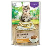 Stuzzy, Cibo Umido per Gatti Sterilizzati con Pollo, in Bocconcini - (24 buste da 85g)