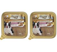 Stuzzy Monoprotein Alimento Umido per Cani Gusto Maiale, 99,9% Proteine Animali, 0,01% Proteine Vegetali, Cotto al Vapore, Alimento Completo per Cani, 32 x 100g (Confezione da 2)