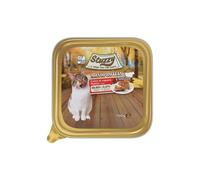 Stuzzy Monoprotein Alimento Umido per Gatti Gusto Manzo, 99,9% Proteine Animali,