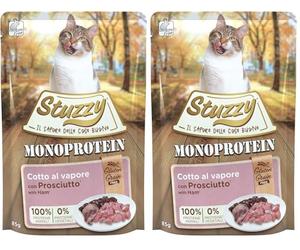 Stuzzy Monoprotein con Prosciutto 85g (Confezione da 2)