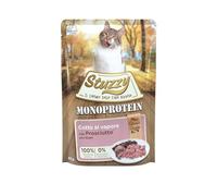 Stuzzy, Monoprotein Grain & Gluten Free, Cibo Umido Completo per Gatti Adulti con Prosciutto, in Patè - (20 Buste da 85g)