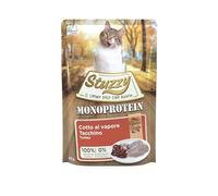 Stuzzy, Monoprotein Grain & Gluten Free, Cibo Umido Completo per Gatti Adulti con Tacchino, in Patè - (20 Buste da 85g)
