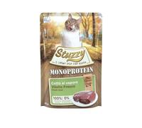 Stuzzy, Monoprotein Grain & Gluten Free, Cibo Umido Completo per Gatti Adulti con Vitello, in Patè - (20 Buste da 85g)