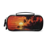 STVNKML Astuccio con gatto arcobaleno in stile cartone animato, astuccio in pelle PU multifunzionale con cerniera, piccolo organizer per trucchi e cancelleria, per ufficio, viaggi, uomini e donne