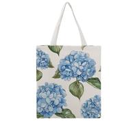 STVNKML Borsa tote da donna in tela con motivo ortensia blu, graziosa ed elegante, borsa per la spesa riutilizzabile per tutti i giorni, Motivo Ortensia Blu, 38x41cm