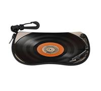 STVNKML Custodia per occhiali da sole vintage in vinile, leggera, con moschettone, per occhiali da lettura, idea regalo per donne e uomini