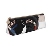 STVYUKL Astuccio per matite con motivo hockey su ghiaccio, elegante astuccio sottile con cerniera, astuccio in pelle per cosmetici, per lavoro e ufficio