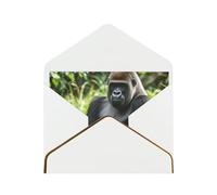 STVYUKL Biglietto di auguri con buste bianche, biglietto di auguri con Gorilla in the Grass Happy Birthday Wedding Invitation biglietti vuoti per tutte le occasioni 4x6