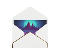 STVYUKL Biglietto di auguri con buste bianche, Thinking of You Biglietto Retrowave immagini Happy Birthday Wedding Invitation Biglietti vuoti per tutte le occasioni 4x6