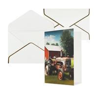 STVYUKL Biglietto di auguri con buste bianche, Thinking of You Card Company Farm Tractor Happy Birthday Wedding Invitation Biglietti vuoti per tutte le occasioni 4x6