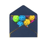 STVYUKL Biglietto di auguri con buste blu, Thinking of You Card Pickleball Balls Colorati Motivo Buon Compleanno Invito Matrimonio Biglietti vuoti per tutte le occasioni 4x6
