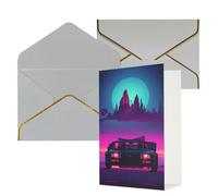 STVYUKL Biglietto di auguri con buste grigio chiaro, biglietto di auguri con immagini di buon compleanno, invito a matrimonio, biglietti vuoti per tutte le occasioni, 10,2 x 15,2 cm