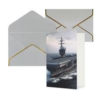 STVYUKL Biglietto di auguri con buste grigio chiaro, biglietto di auguri per compleanno, matrimonio, biglietti vuoti per tutte le occasioni, 10 x 15 cm