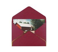 STVYUKL Biglietto di auguri con buste rosso scuro, Thinking of You Card Company Farm Tractor Happy Birthday Wedding Invitation Biglietti vuoti per tutte le occasioni 4x6