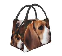STVYUKL Borsa termica per il pranzo, riutilizzabile, a tenuta stagna, carino, beagle, borsa termica per alimenti, per donne, uomini, lavoro, picnic, viaggi