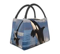 STVYUKL Borsa termica per il pranzo, riutilizzabile, a tenuta stagna, per killer balena, pranzo, borsa termica per alimenti, per donne, uomini, lavoro, picnic, viaggi