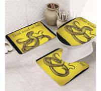 STVYUKL Set di 3 tappetini da bagno antiscivolo e lavabili, con contorno a forma di U, tappetini da bagno assorbenti in microfibra, tappetini da bagno non calpestabili su di me, tappetini da bagno per