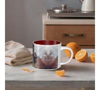 STVYUKL Tazza da caffè in ceramica da 450 ml, divertente tazza da caffè con manico grande, tazza da tè della Chiesa armena, tazza regalo per latte, cacao, caffè rosso