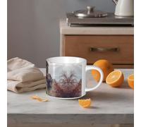 STVYUKL Tazza da caffè in ceramica da 450 ml, divertente tazza da caffè con manico grande, tazza da tè con chiesa armena, tazza regalo per latte, cacao, caffè bianco