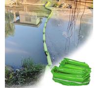 STWBHW Barriere galleggianti Anti-Petrolio in PVC da 10 m, Barriere galleggianti Anti-Petrolio in PVC for la Pulizia delle superfici acquatiche, recinzioni di contenimento(Green,35CM)