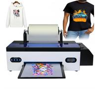 STWBHW Macchina for Stampa a trasferimento Diretto su Pellicola, Stampante DTF A3, Stampante for Carta Pet L1800 con Sistema avanzato di circolazione dell'inchiostro Bianco