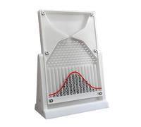 STWBHW Modello di Dalton Board/Galton Board, Oggetti di Scena sperimentali sul Teorema del Limite Centrale, Giocattolo da scrivania in Acrilico Galton Board, Strumento didattico di Fisica(White)