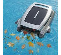 STWBHW Solar Powered Pool Surfaces Skimmer Robot,Cordless Robotic Pool Cleaner,Solar Pool Skimmer Robot,Intelligent Automatic Cleaner with 4.1L Basket,3-Second Empty