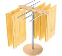 STWWO Essiccatore per Pasta Stendi Pasta Fresca Inox 304, Base in Legno