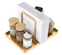 STWWO Portatovaglioli da Tavolo Dorato in Metallo Con Caddy per Sale e Pepe, Porta Tovaglioli Moderno per Tavoli da Cucina, Ristorante e Bar