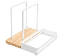 STWWO Portatovaglioli da Tavolo Portatovaglioli in Metallo e Legno con Caddy per sale e pepe Portatovaglioli di Carta Porta Tovaglioli per l'arredamento del Tavoli da Cucina Ristorante Bar, Bianco