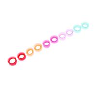 Stxdynjy 10 Tappi in Silicone Solido a Doppia Svasatura per Allungamento OHR, Multicolore 12mm