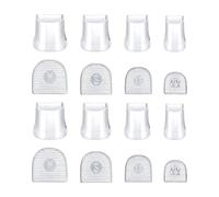 Stxdynjy 16 Pezzi Protezioni per Tacchi Alti Tappi Silenziosi Coperture per Tacchi Da Donna Riutilizzabili per Ridurre Il Rumore Adatto per Feste, Chiaro