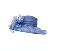 Stxdynjy Cappello da Sole Donna con Larga in con Applicazione Floreale Cappello Elegante Protezione dai Raggi Solari Leggero Traspirante Facile da, Color to 4