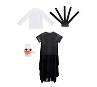 Stxdynjy Costume Bambini Uccello Travestimento Abito Completo con Guanti Carattere con Occhi E Becco E Top Interno in Poliestere Movimento su Scena Adatto a, 恶搞鸵鸟, S-M