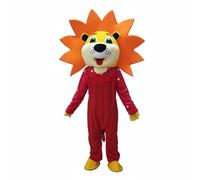 Stxdynjy Costume Leone Mascotte Completo a Corpo Intero con Copricapo Guanti E Copriscarpe Design Amichevole Ad Alta Visibilità Adatto a Marketing Apertura, 150-174cm, Leone F