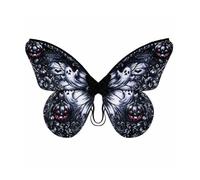 Stxdynjy Festa per Bambini Farfalla Costume Appendici Leggere Elastici Spalla Centro Nero Plastica Disegni Zucche Spettri Adatte per Feste di Halloween, Nero, 65 60cm