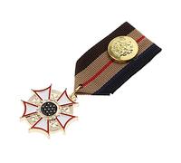 Stxdynjy Spilla con Medaglia in Tessuto a Righe, Uniforme Militare, Corsage, Stile 3