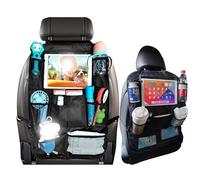 Stycypel 2 Pezzi protezione sedile auto bambini,organizer auto,organizzatore per auto,copri sedile con 10 tasche